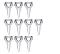 VICASKY 20pcs Creative Hairdressing Rings Metal Hair Styling Comb Silver Braiding Hair Tool for Hairstylists, Halloween Role-playing and Salon Use