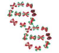 VICASKY 20pcs Cute Dog Hair Bows for Dogs Random Styles Christmas Bowknot Headdress Cats and Dolls Durable Lightweight and Reusable Accessories Random Color