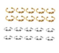 VICASKY 20pcs DIY Hair Braid Clips Alloy Hairpin Rings Fashion Hair Accessories for Women Small Hairpins Stylish Embellishments Styling