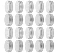 VICASKY 20Pcs Dog Scent Training Containers Aluminum Scent Work Tins with Screw Tops for Nosework and Odor Detection, Dog Treat Canisters Suitable for Canine Training and Travel