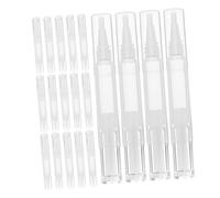 VICASKY 20pcs Empty Twist Cuticle Oil Pen Cosmetic Dispenser Tubes Nail Polish Pen Nail Oil Tube Foundation Twist Empty Holder Makeup Pp Transparent