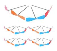 VICASKY 20pcs Flying Bamboo Dragonfly Hand Propeller Toy for Boys and Girls Outdoor Recreation Activity DIY Craft Materials Mixed Colors for Preschool Science Learning Random Style