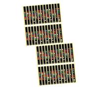 VICASKY 20pcs Guitar Fretboard Decals Stickers for Acoustic and Electric Guitars Easy to Install Labels Note Map for Learning and Mastering Chords Black