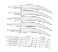 VICASKY 20PCS Halloween Fake Fangs Party Decorating Accessories DIY Craft Pumpkin Decorations Spooky Teeth Kit for Home School Halloween Activities Plastic Reusable