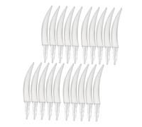 VICASKY 20PCS Halloween Pumpkin Fangs Decor Kit Realistic Jack O Lantern Teeth for DIY Spooky Party Decoration School Craft Activities Fake Fang Accessories for Halloween Supplies