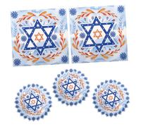 VICASKY 20pcs Hanukkah Themed Napkins Festive Star of for Jewish Celebrations Soft and Durable Disposable Tableware for Effortless Cleanup During Holiday Gatherings
