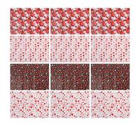 VICASKY 20Pcs Heart Pattern Wrapping Paper Set for Women Valentine’S Day Mother’S Day Birthday Presents with Red Balloon, Black and White Backgrounds