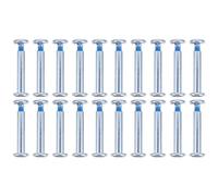 VICASKY 20Pcs Inline Skate Screws Hexagonal Socket Skating Wheel Screws 31Mm Silver for Adult and Roller Skates Bearings Replacement