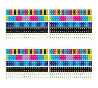 VICASKY 20pcs Kalimba Thumbs Piano Stickers Note Labels for Beginners and Removable Adhesive Finger Note Stickers for and Key Recognition