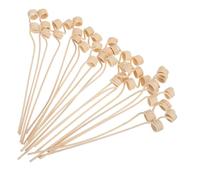VICASKY 20PCS Large Natural Rattan Aroma Diffuser Sticks Wavy Essential Oil Accessories for Home and Office for Air Freshening and Fragrance Enhancement