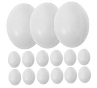 VICASKY 20pcs Lifelike Pigeon Eggs Realistic Simulation Props for Pigeon Breeding Safe Durable Breeding Tool for Incubation and Nesting Needs