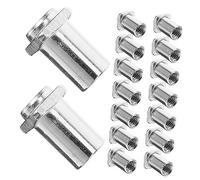 VICASKY 20pcs M6 Iron Tom Drum Swivel Nuts 6mm Inner Diameter Silver Floor Drum Replacement Accessory for Snare and Jazz Hardware