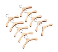 VICASKY 20pcs Mini Clothes Hangers for Dolls Wooden Doll Garment Rack with Smooth Edges Finish Sturdy Build for Dollhouse Micro Landscape Accessories
