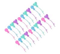 VICASKY 20pcs Miniature Balloon Decoration for Fairy Garden Dollhouse and Party Favors Lightweight Plastic Balloons for Birthdays and Holidays