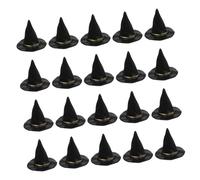 VICASKY 20pcs Miniature Witch Hats for Dollhouses Realistic Halloween Decor Creative DIY Crafting Accessories for Haunted Dollhouse Projects