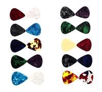 VICASKY 20pcs Multi-thickness Guitar Picks Xylonite Plectrums for Acoustic Guitars Protects Fingers during Play Versatile Accessories for Strumming and Playing