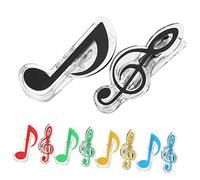 VICASKY 20pcs Music Note Book Clips Lightweight Portable Page Holders for Music Books Recipes Durable Stationery Clips with Fun Musical Design Prevent Pages from Closing