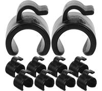 VICASKY 20pcs Plastic Clip for Mic Cable with 25mm Wire Diameter, Portable and Sturdy Cable Holder for Tripod and Microphone Stand, for Live Streaming and Outdoor Use, Prevents Tripping