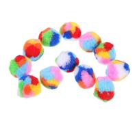 VICASKY 20pcs Plush Ball Cat Balls for Indoor Cats Cute Funny Bright Appearance Easy to Store Prevents Scratching Furniture Assorted Color Yarn Kitten Training