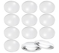 VICASKY 20pcs Portable Acrylic Reading Magnifier for Seniors with Break Resistant Lens, 42mm Diameter and 7.5mm Thickness, for Jewelry Inspection and Science Class Use