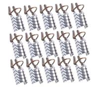 VICASKY 20pcs Reusable Aluminum Nail Forms Tip Shape Guide for Acrylic UV Gel Extensions Fast Curing Manicure Tool with Precision Design for Natural French Nail Art