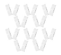 VICASKY 20pcs Silver Wire Side Combs with 30 Teeth, Iron Material, Resilient and Comfortable Edges, Decorative French Hair Forks for Bridal Updo Styling and Quick Styling before Work