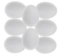 VICASKY 20Pcs Simulated Pigeon Eggs Solid Plastic Fake Bird Eggs for Assisted Hatching and Decorative Use Durable Smooth Surface for Pigeons
