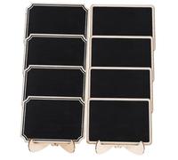 VICASKY 20pcs Small Chalkboard Message Boards Wooden Memo Board for Home Office Cafe and Events Easy to Wipe Clean for Messages and Drawings