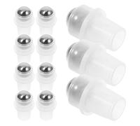 VICASKY 20pcs Stainless Steel Essential Oil Roller Ball Replacement Tops for Neck Bottles Leakproof Fitments for DIY Perfume Thick Oils and Blends Easy to Install and Reusable