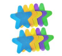 VICASKY 20pcs Star Shaped Carpet Spot Markers Floor Stickers for Classroom Sitting Position Spots Educational Tools for Preschool Kindergarten