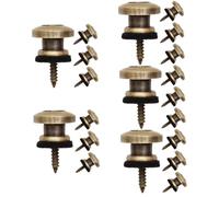 VICASKY 20pcs Strap Lock for Guitar Guitar Strap Button Pin Sturdy Metal Locks for Acoustic Electric Bass Easy to Install