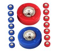 VICASKY 20pcs Tabletop Shuffleboard Rollers Smooth Sliding Pucks for Mini Indoor Soccer and Curling Games Compact Lightweight Beads Replacement Accessories for Family Fun