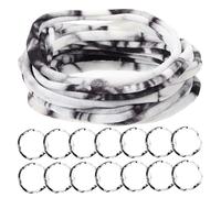 VICASKY 20pcs Tie Dye Nylon Hair Ties for Thick Hair Elastic Ponytail Holders Durable Stretchy Bands for Curly Hairstyles Eye Catching Accessories for Women