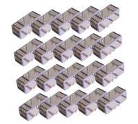 VICASKY 20pcs Transparent Plastic Car Organizer Boxes for Scale Model Cars Clear Display Cases with Individual Compartments for Collectors and Hobbyists Versatile Storage for Desks and