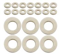 VICASKY 20pcs Trumpet Valve Felt Washers Cushion Pad Musical Instrument Key Pads for Saxophone Trombone Horn Repairing Maintenance Parts