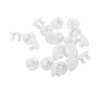 VICASKY 20pcs White Plastic Bottom Rail Cord Button Replacement for Horizontal Blinds, Sturdy Window Blind Repair Parts to Restore Functionality in Office and Renovation Settings