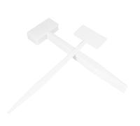 VICASKY 20Pcs White T-Shaped Garden Plant Markers Plant Labels for Seedlings Herbs Vegetables Compact Thick Signs for Flower Beds Potted Allotments Easy Insert and