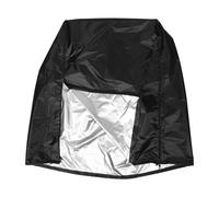 VICASKY 210D Oxford Black Bird Cage Cover with Silver Coating - Waterproof, Dustproof Medium Birdcage Shade Cover for Indoor Use - Universal Goodnight Protector for Parrot, Conure, Macaw