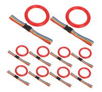 VICASKY 24 Sets Ring Walking Rope with Quick-Release Wristbands Soft Anti-Lost Safety Leash for Preschools Daycare Outdoor Activities Comfortable Identification Strap in Vivid Red