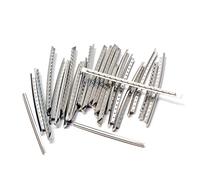 VICASKY 24pcs 2.9mm Guitar Fret Wire Metal Set for Electric Bass Guitar Fingerboard Replacement Silver Tone Compatible with String Electric and Bass Gear