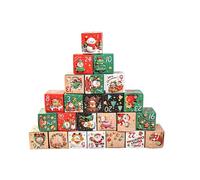 VICASKY 24pcs 2026 Christmas Advent Calendar DIY 24 Empty Countdown Box