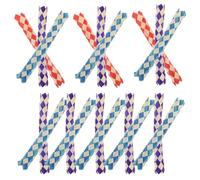 VICASKY 24pcs Bamboo Parrot Chew Toy Multi-functional Finger Trap with Strong Durability Assorted Colors for Birthday and Pinata Filler Random Color