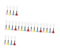 VICASKY 24pcs Decorative Bell Keychains Chic Hand Bells for Bags Backpacks Keyrings Stylish Mixed Color for Crafting Early Education Unique for Friends Family