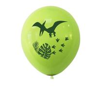 VICASKY 24Pcs Dinosaur Latex Balloons Set 12-Inch Birthday Party Decorations Printed Roar White Deep Green Brachiosaurus Fruit Green Pterodactyl and Light Velociraptor Balloons for