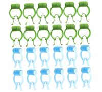 VICASKY 24pcs Lung Breathing Training Nose Clips Nasal Stopper for Epistaxis Care Non Slip Portable Nasal Breathing Aid for Nose Bleeding Prevention and Beauty Blue and Green