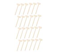 VICASKY 24Pcs Mini Wooden Hammers for Wood Beat Creative Pounding Mallets Educational for Enhancing Patience and Parent Interaction