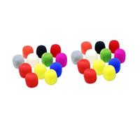 VICASKY 24pcs Replacement Headset Microphone Cushion Pads Windscreen Cover for Microphone Headset Assorted and Material Usage in Studio Live Performance Random Color