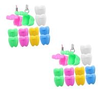 VICASKY 24pcs Teeth Box Storage Case for Boys and Girls Lost Tooth Container Fairy Box for Keeping Milk Safe at Home School Random Style