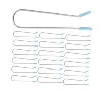 VICASKY 24pcs U-shaped Hot Roller Clips Replacement Kit for Electric Curlers Heat Resistant Curler Clamps with Secure Hold Small Hair Roller Accessories for DIY Styling