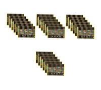 VICASKY 24sheets Guitar Fretboard Stickers Color Note Decals for Beginners Self-adhesive Maps Tear-resistant Learning Tools for Electric Folk Guitars